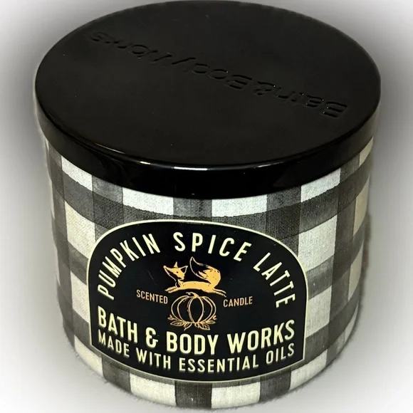 🎃BATH AND BODY WORKS🎃Pumpkin Spice Latte 3-Wick Candle/NWT - Picture 4 of 6